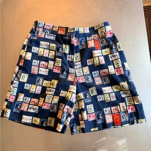 Victoria Beckham Multicolor Stamp Print women Shorts